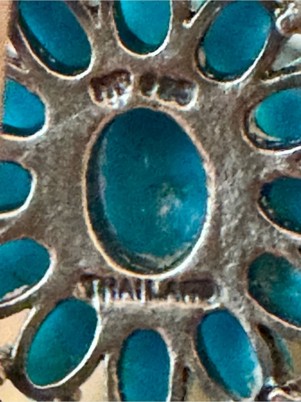 Gorgeous Sleeping Beauty Turquoise Silver Pendant n Earring Suite - Picture 15 of 15